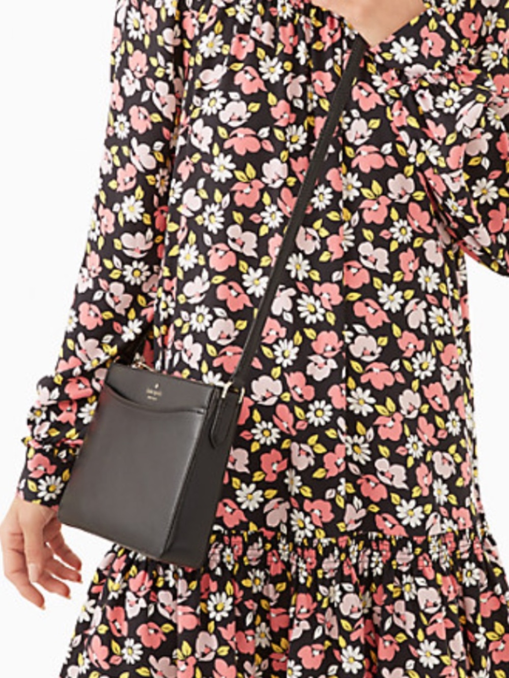 Kate Spade NWT Black Leather Crossbody Bag